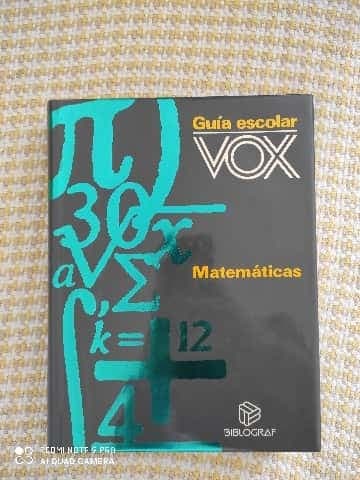 guía escolar vox matematicas