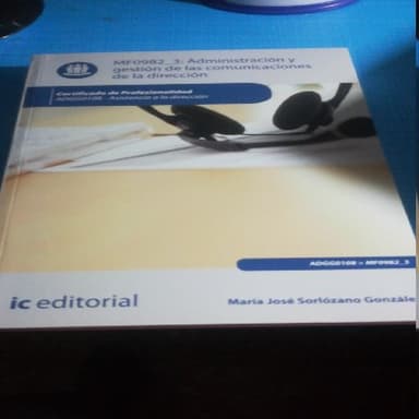 Administración y gestión de las comunicaciones de la dirección