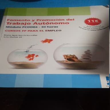 fomento y promocion del trabajo autonomo