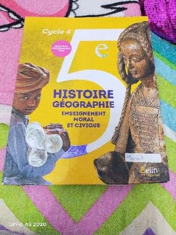 Histoire-Géographie, Enseignement moral et civique 5e Cycle 4