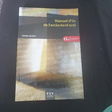 Manual dús de lestàndard oral