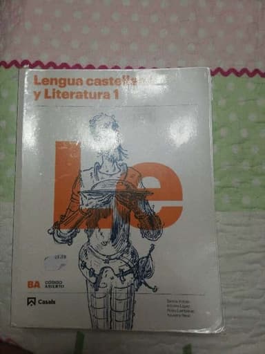 Lengua castellana y literatura 1, BA