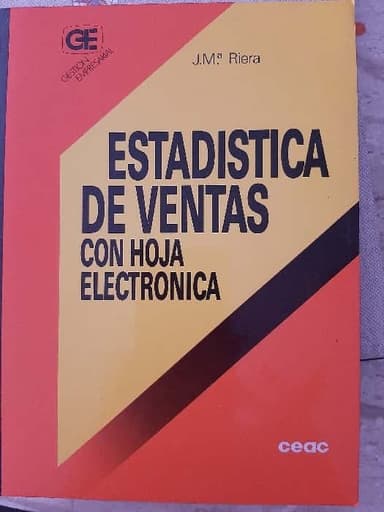 Estadistica de ventas con hoja electronica