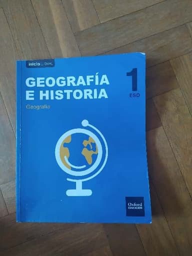 Geografía e historia, 1 ESO.