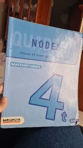 Nodes, Matemàtiques, 4 ESO (Catalunya, Illes Balears). Quadern de treball