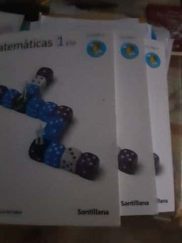 mate 1 eso santillana mochila  3 trimestres