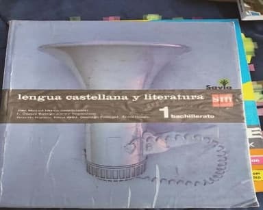 Lengua y literatura 1º de bachiller 