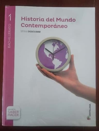 Historia del mundo contemporáneo, 1 bachillerato