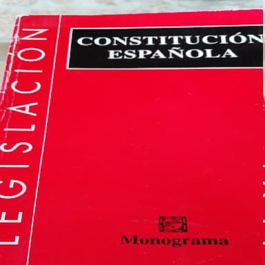 CONSTITUCIÓN ESPAÑOLA