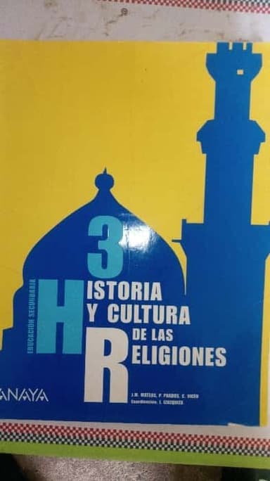 Historia y cultura de las religiones, 3 ESO