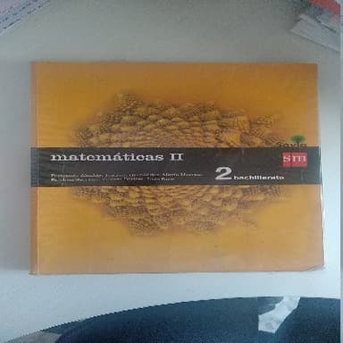 Savia, Matemáticas II, 2 Bachillerato