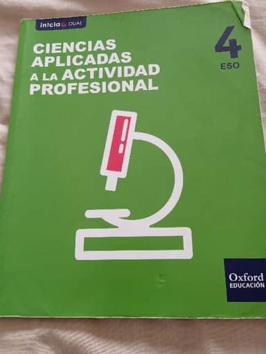 Ciencias aplicadas a la actividad profesional