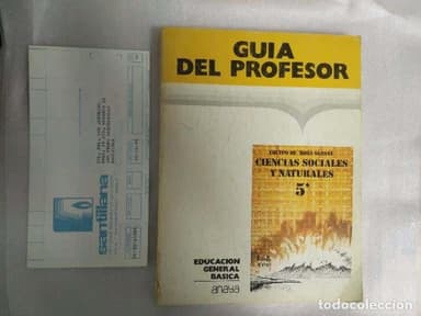 CIENCIAS SOCIALES Y NATURALES GUIA DEL PROFESOR ANAYA 5º EGB INCLUYE FACTURA ORGINAL