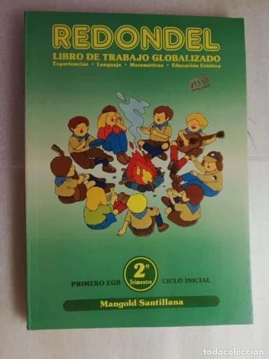 REDONDEL LIBRO DE TRABAJO GLOBALIZADO, PRIMERO EGB, 2º TRIMESTRE . NUEVO SIN USO