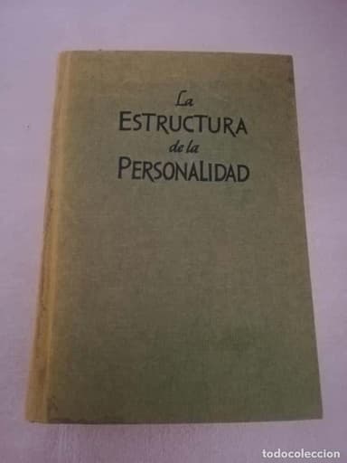 LA ESTRUCTURA DE LA PERSONALIDAD, POR PHILIPP LERSCH - SCIENTIA - BARCELONA - 1974