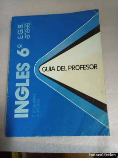 INGLES 6º EGB ANAYA GUÍA PROFESOR 1972