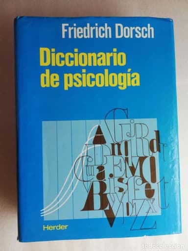 DICCIONARIO DE PSICOLOGÍA - FRIEDRICH DORSCH
