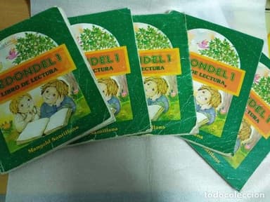 REDONDEL 1 - LIBRO DE LECTURA - EGB - MANGOLD / SANTILLANA - LOTE DE 4 EJEMPLARES USADOS