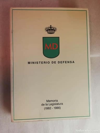 MINISTERIO DE DEFENSA - MEMORIA DE LA LEGISLATURA (1982-1986)