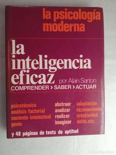LA INTELIGENCIA EFICAZ ALAIN SARTON