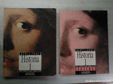 LOTE HISTORIA BACHILLERATO 1 ANAYA . LIBRO DE ESTUDIO Y LIBRO DE ESQUEMAS