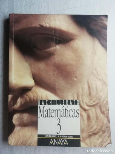 MATEMÁTICAS - BACHILLERATO 3 - ED. ANAYA