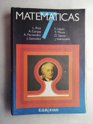 MATEMÁTICAS 7. EDUCACIÓN GENERAL BÁSICA. EGB ANAYA.