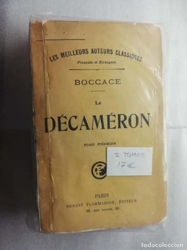 2 TOMOS DE BOCCACE LE CAMÉRON LESMEILLEURS AUTEURS CLASSIONES