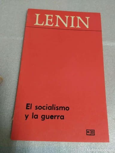 LENIN EL SOCIALISMO Y LA GUERRA EDITORIAL PROGRESO