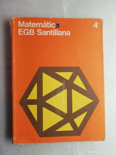 MATEMATICAS 4 EGB SANTILLANA