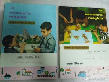 LA ESCALERA MÁGICA 1 Y 2 / CUADERNOS DE TRABAJOS MANUALES 1963