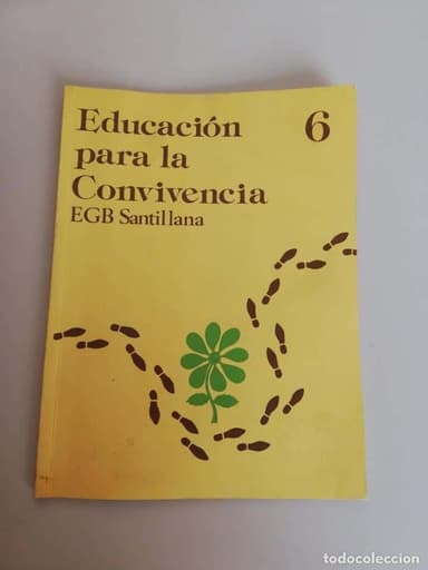 LIBRO DE TEXTO, EDUCACIÓN PARA LA CONVIVENCIA 6,EGB SANTILLANA.