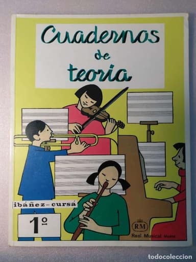 MUSICA - 1º CUADERNOS DE TEORÍA - REAL MUSICA L IBAÑEZ CURSA