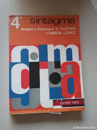 SINTAGMA 4 BACHILLERATO LENGUA ESPAÑOLA- C.PLEYÁN - TEIDE