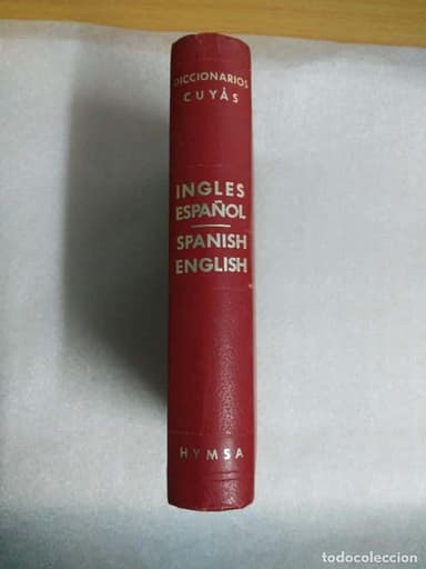 DICCIONARIO DE INGLES ESPAÑOL ENGLISH SPANISH HYMSA DICCIONARIOS CUYAS