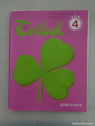TREBOL 4 EGB EDELVIVES libro de lecturas