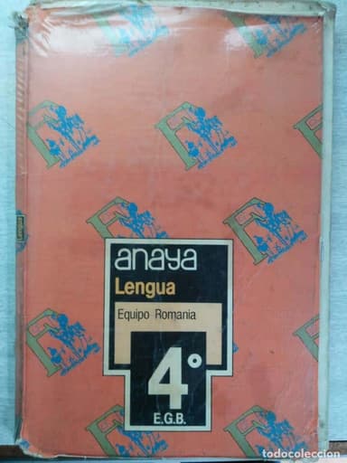 ANAYA LENGUA 4 EGB EQUIPO ROMANIA