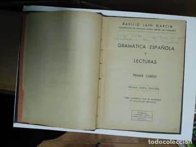 GRAMATICA ESPAÑOLA Y LECTURAS . 1950