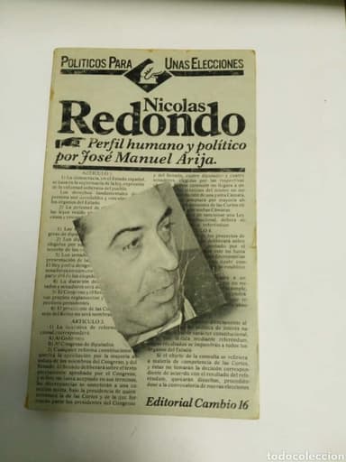 NICOLAS REDONDO. perfil humano y politico