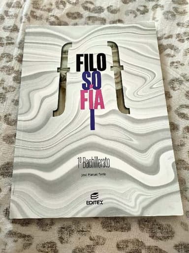 Filosofía I, 1o bachillerato