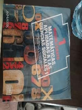 Matemáticas aplicadas a las ciencias sociales