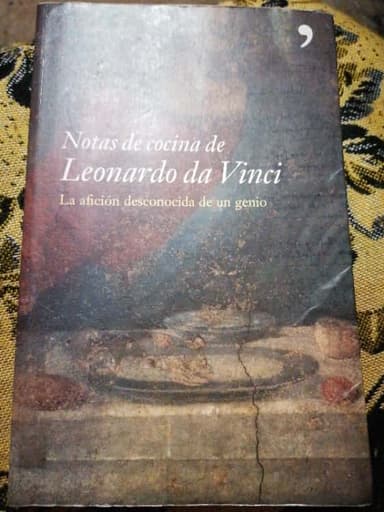 Notas de cocina de Leonardo Da Vinci