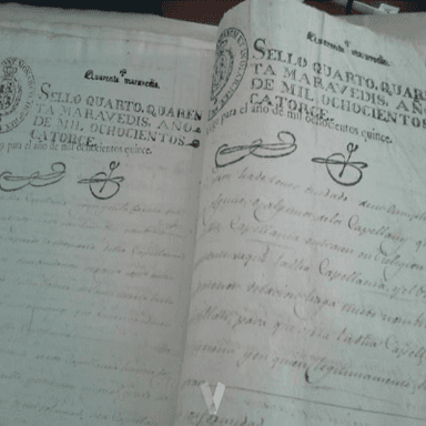Manuscrito antiguo de 1815 Medina del Campo