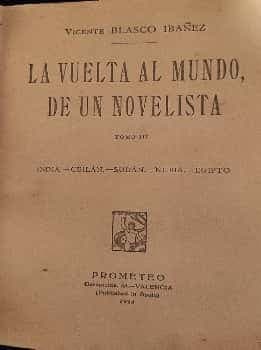 LA VUELTA AL MUNDO DE UN NOVELISTA. 1924