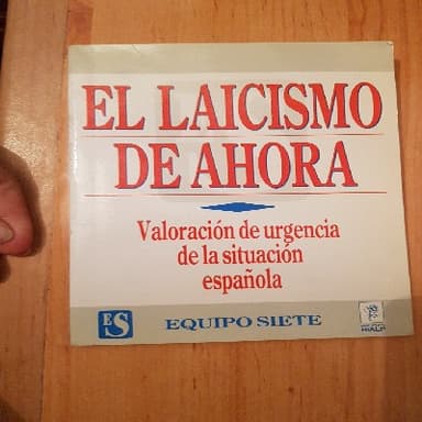 El laicismo de ahora