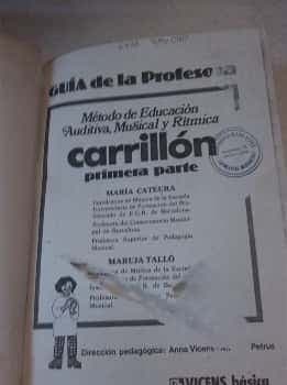Carrillón. Primera Parte. Educación auditiva musical y rítmica