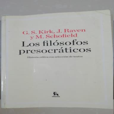 Los filósofos presocráticos