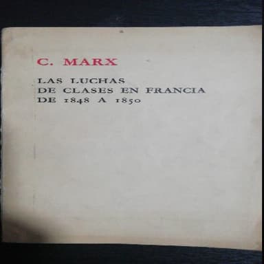 Las luchas de clase en Francia de 1848 a 1850