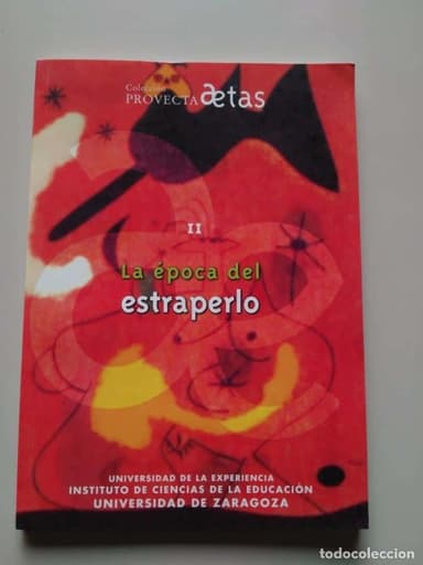 La época del estraperlo - Provecta Aetas, II - universidad zaragoza