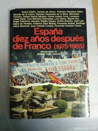 ESPAÑA DIEZ AÑOS DESPUÉS DE FRANCO - VARIOS AUTORES - PLANETA